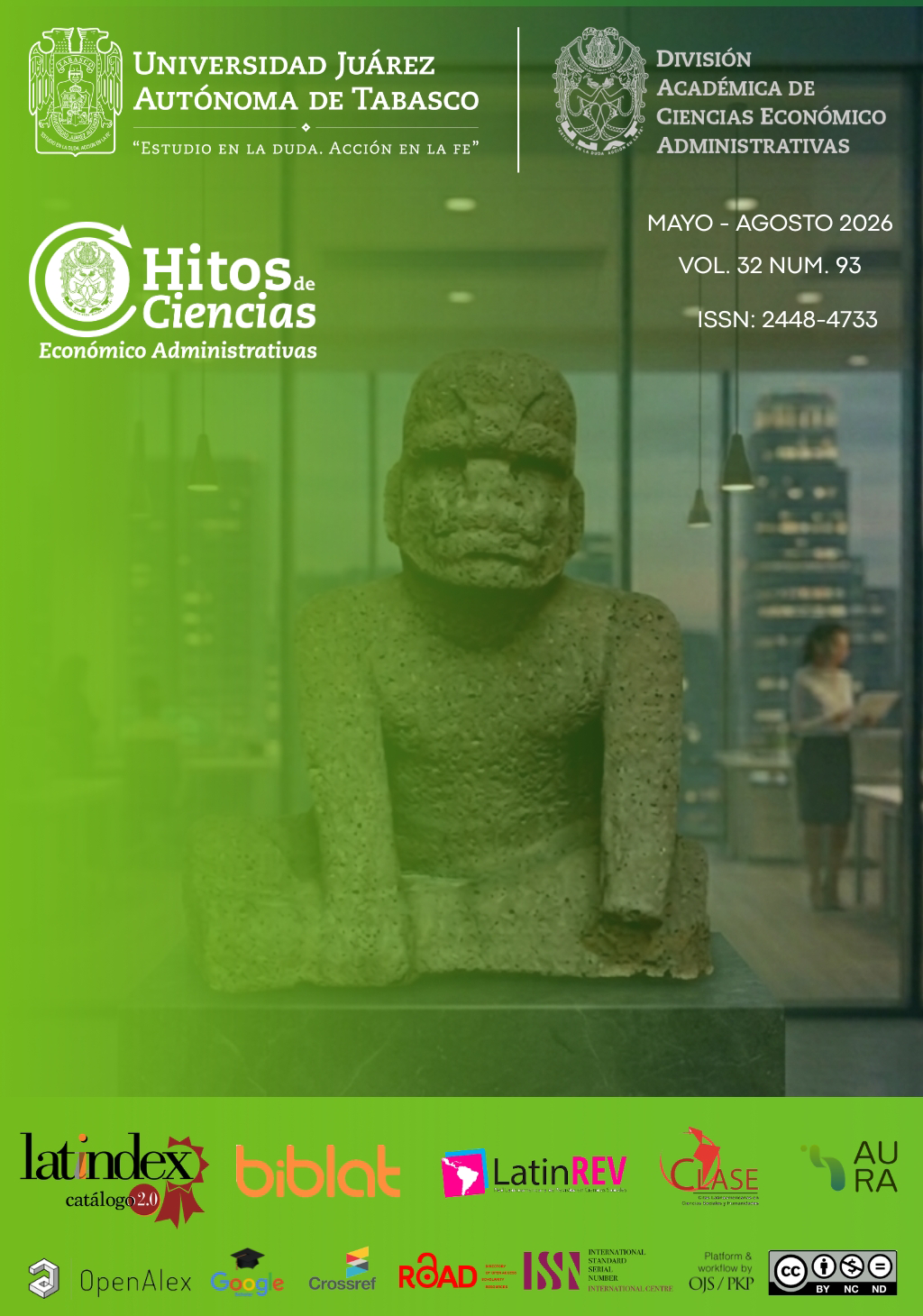 					View Vol. 32 No. 93 (2026): Hitos de Ciencias Económico Administrativas Vol. 32 Issue 93
				